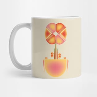 Colorful Geometric Flower In Vase Mug